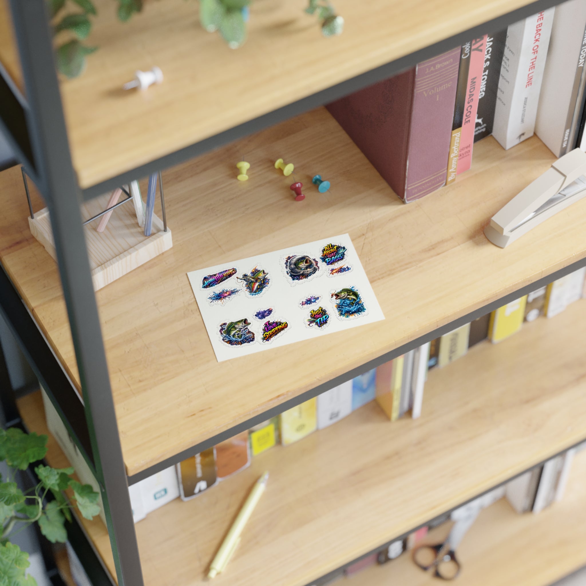 Astrofishicist Sticker Pack — Space Graffiti Fly Fishing Sticker Sheets