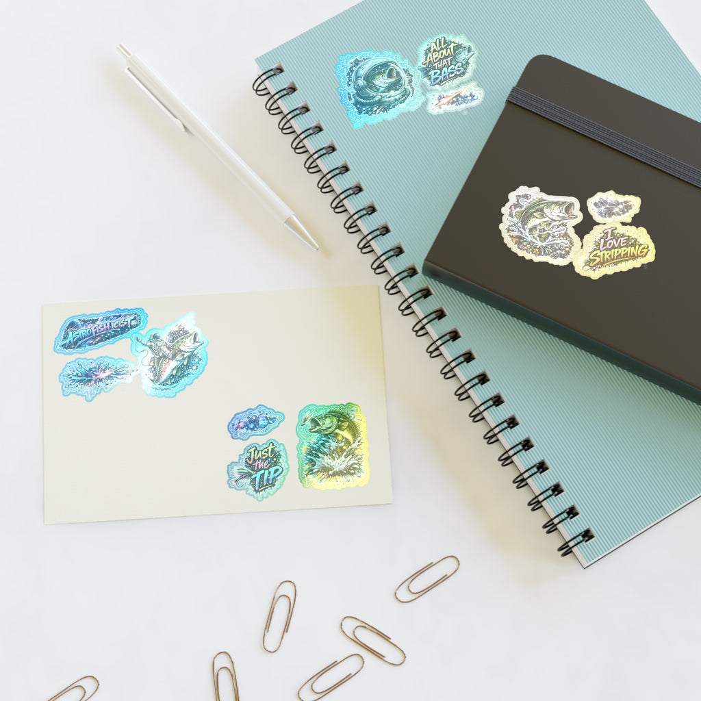 Astrofishicist Sticker Pack — Space Graffiti Fly Fishing Sticker Sheets