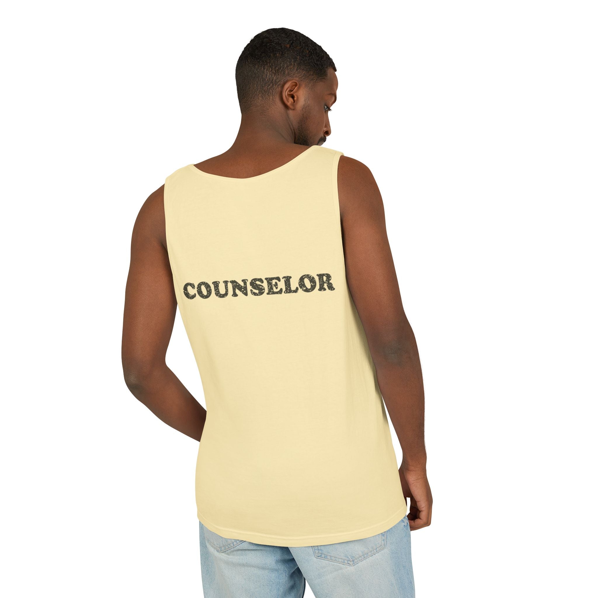 "Camp So Fly" Unisex Tank Top — Retro Camp Counselor Graphic Tank