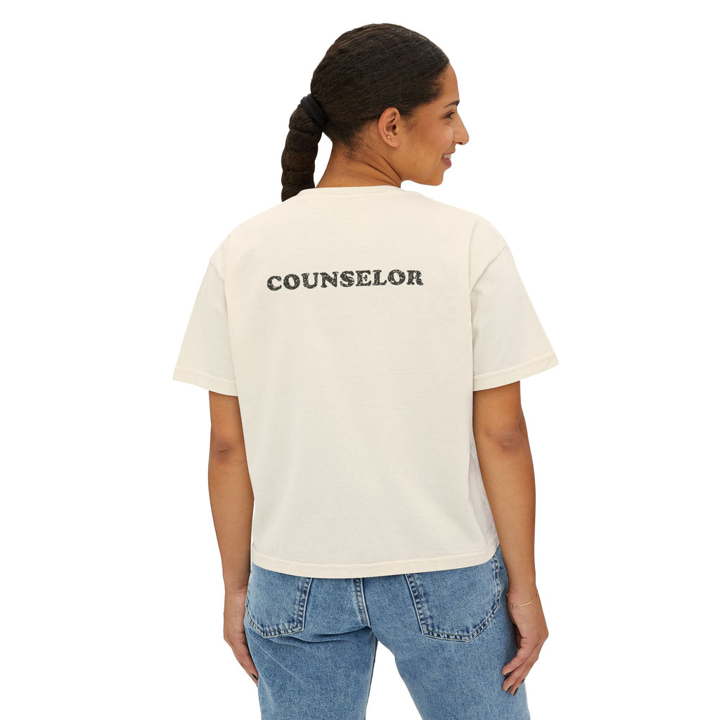 "Camp So Fly" Women's Boxy Tee — Retro Summer Camp Counselor Shirt
