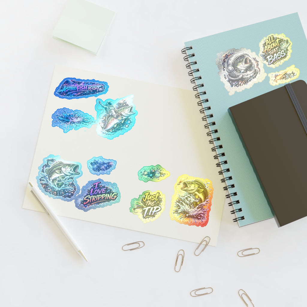 Astrofishicist Sticker Pack — Space Graffiti Fly Fishing Sticker Sheets