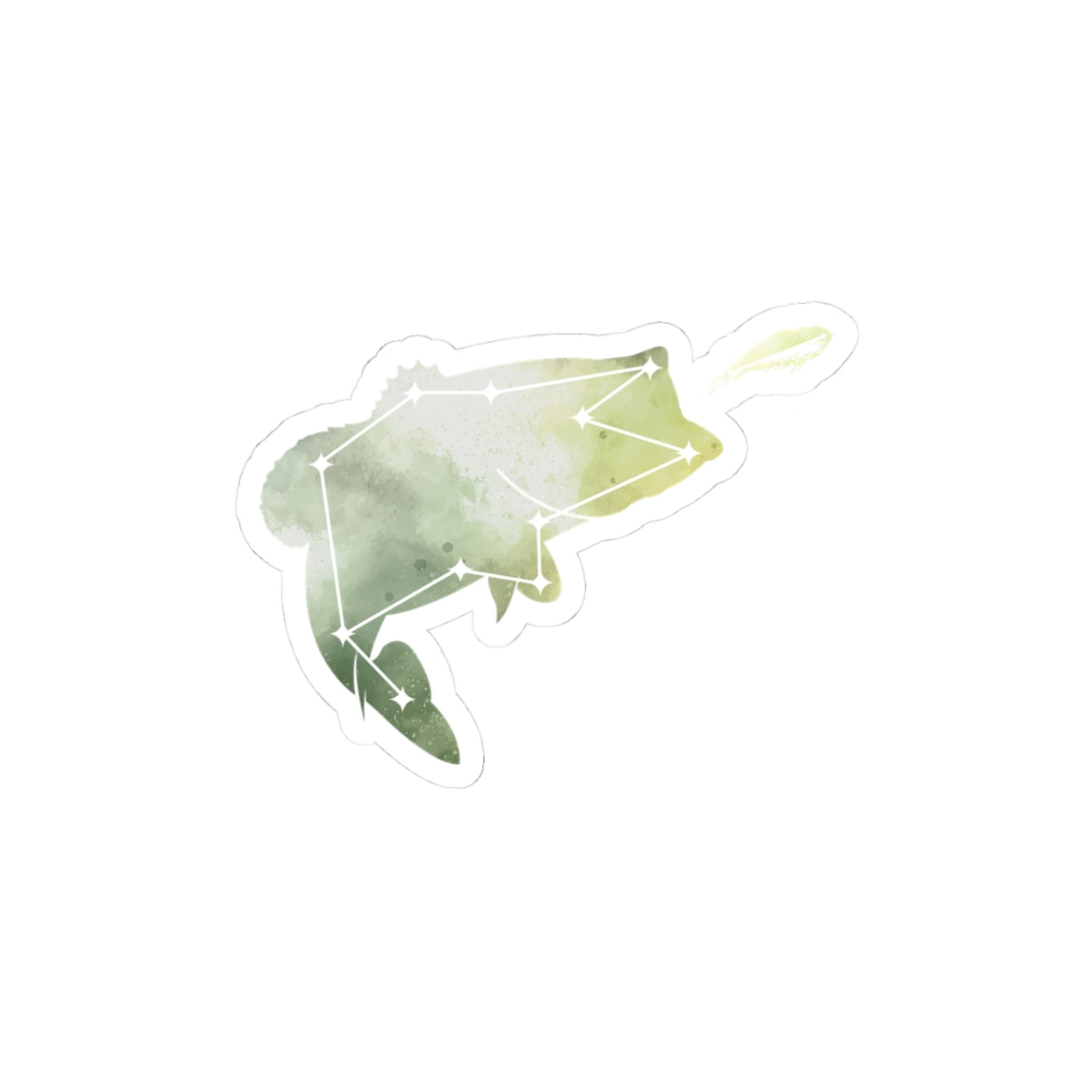 Astrofishicist Kiss-Cut Stickers | Space Fish Illustration