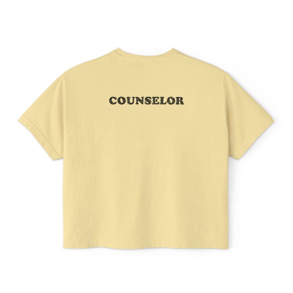 "Camp So Fly" Women's Boxy Tee — Retro Summer Camp Counselor Shirt