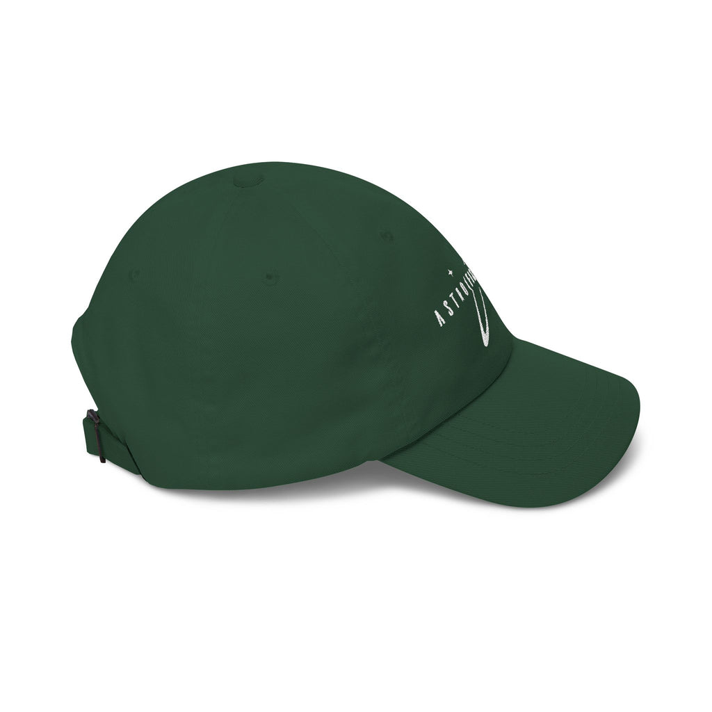 Astrofishicist Dad Cap, Flyfishing Gear, Minimalist Design Hat, Official YouTuber Merch, Great for Girls, Dad Cap Style