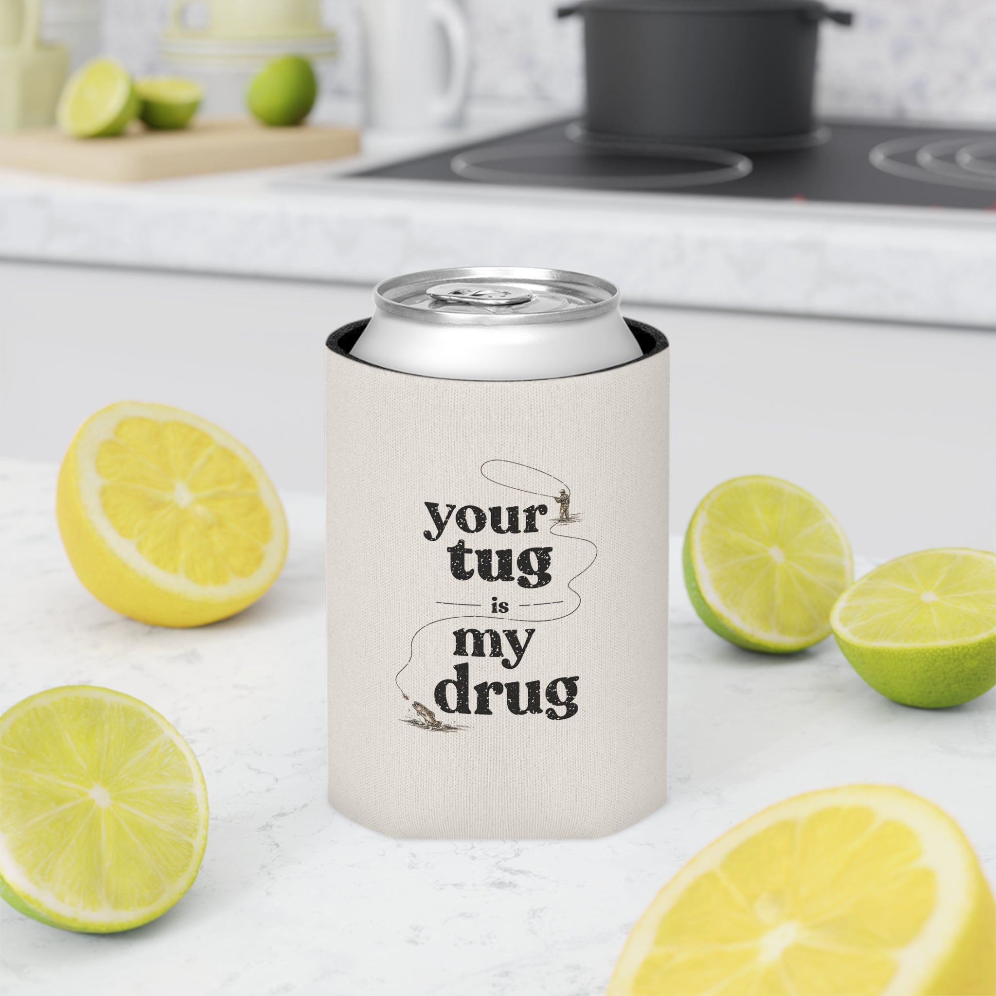 "Your Tug Is My Drug" Fishing Koozie