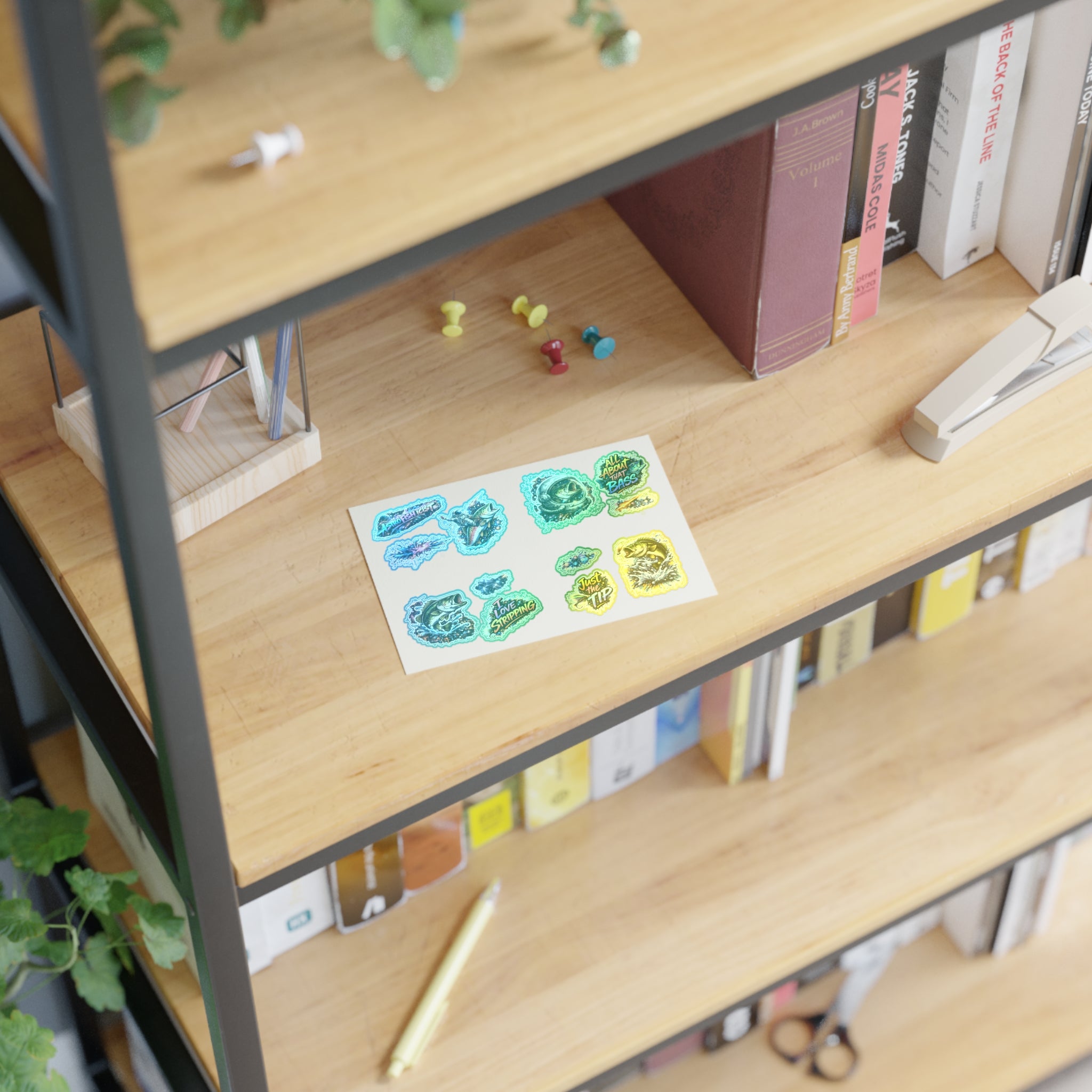 Astrofishicist Sticker Pack — Space Graffiti Fly Fishing Sticker Sheets