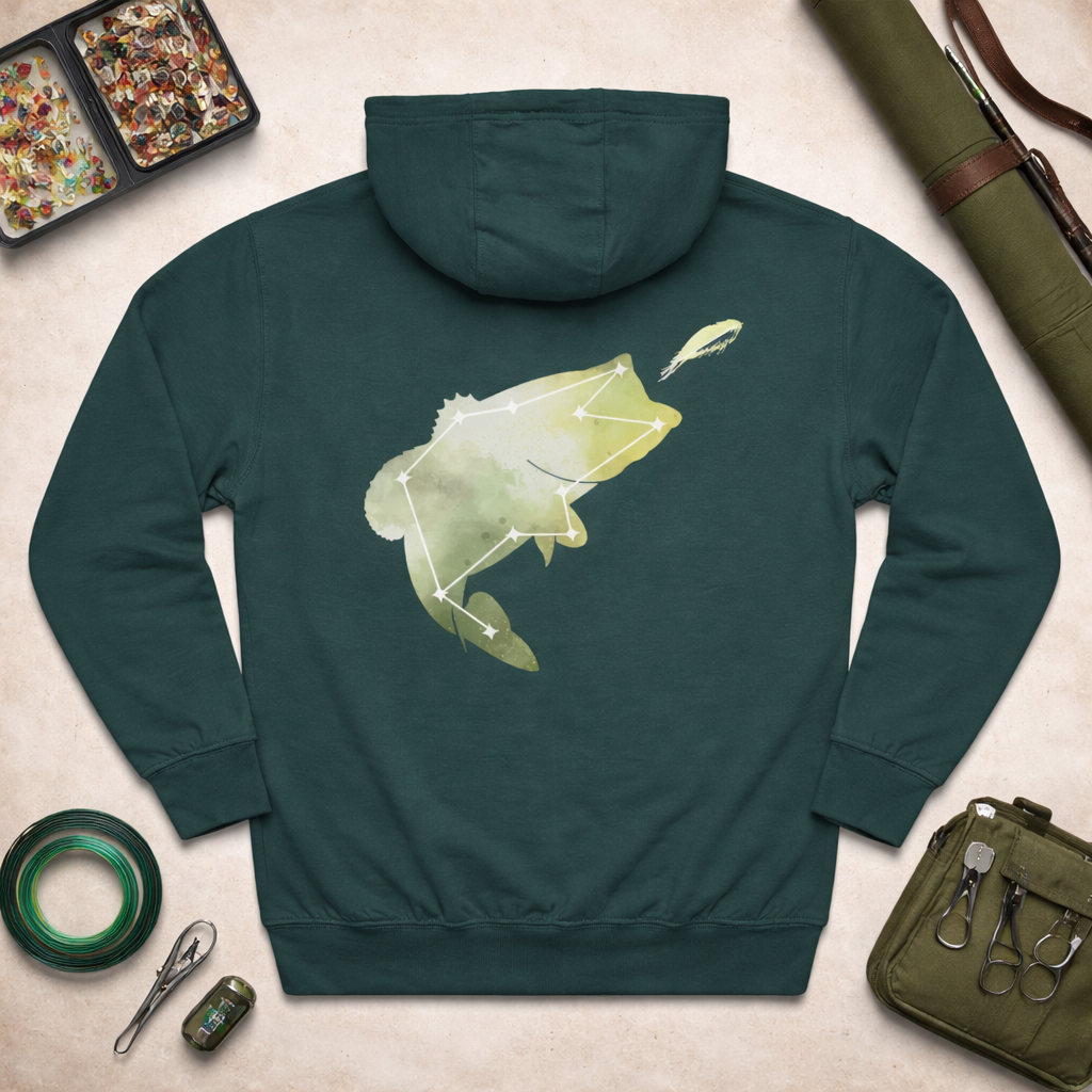 Astrofishicist Constellation Fish 3-Panel Fleece Hoodie