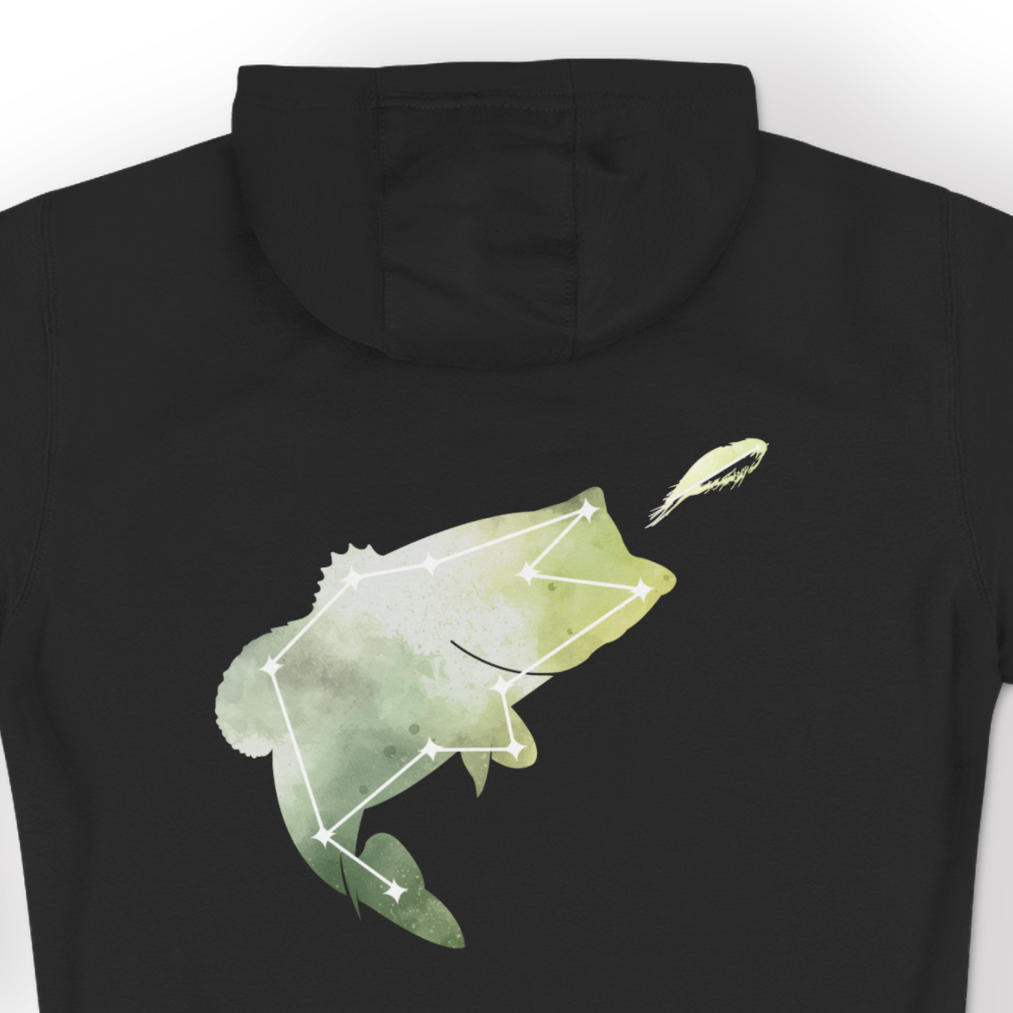 Astrofishicist Constellation Fish 3-Panel Fleece Hoodie