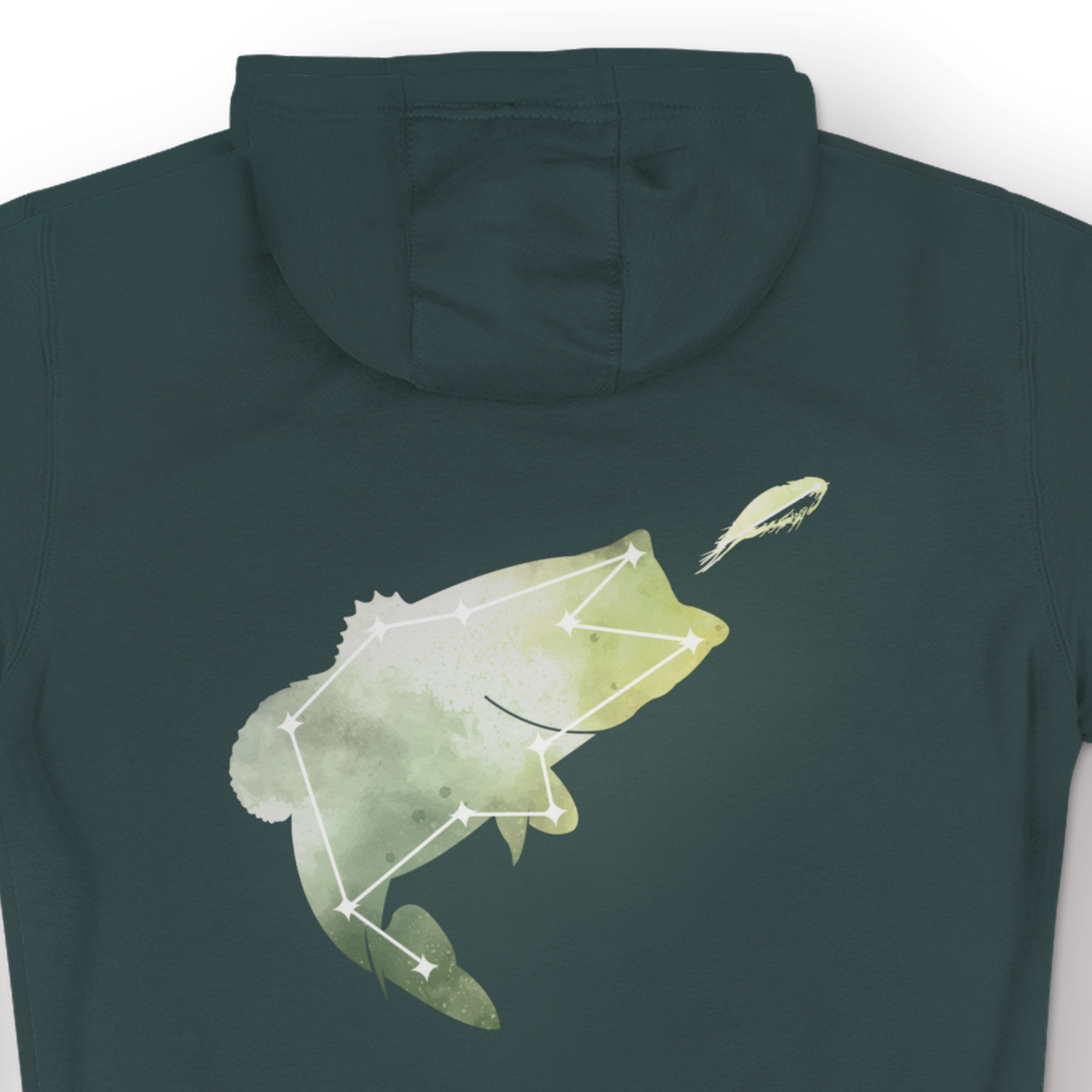 Astrofishicist Constellation Fish 3-Panel Fleece Hoodie