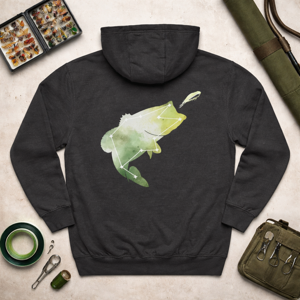 Astrofishicist Constellation Fish 3-Panel Fleece Hoodie