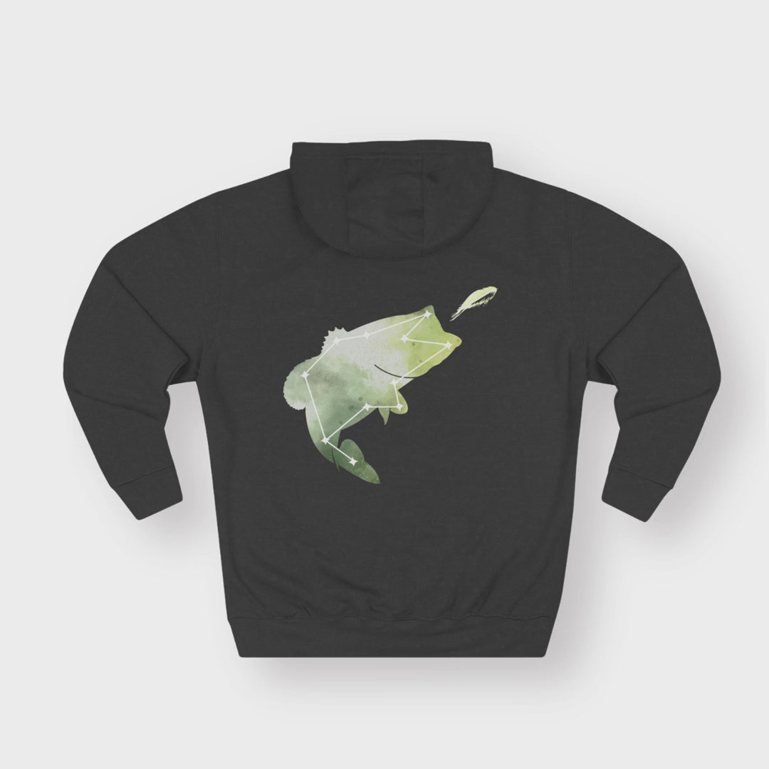 Astrofishicist Constellation Fish 3-Panel Fleece Hoodie